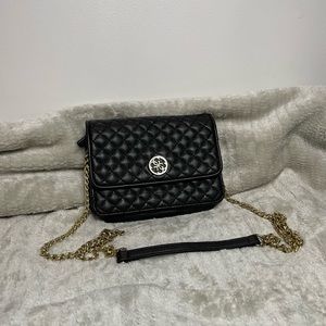 Guess quilted cross-body with gold hardware